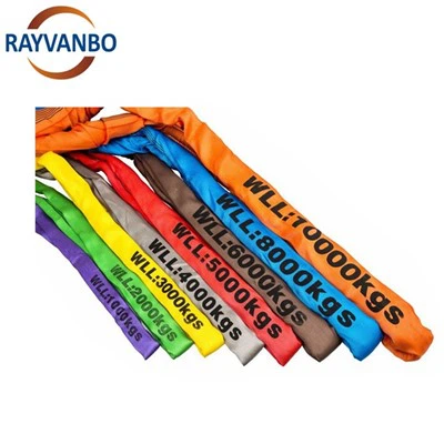 Yuqori sifatli 1-100 soat 1-100 m gacha bo'lgan veb-aylanma sling ko'tarish mahsuloti sotiladi